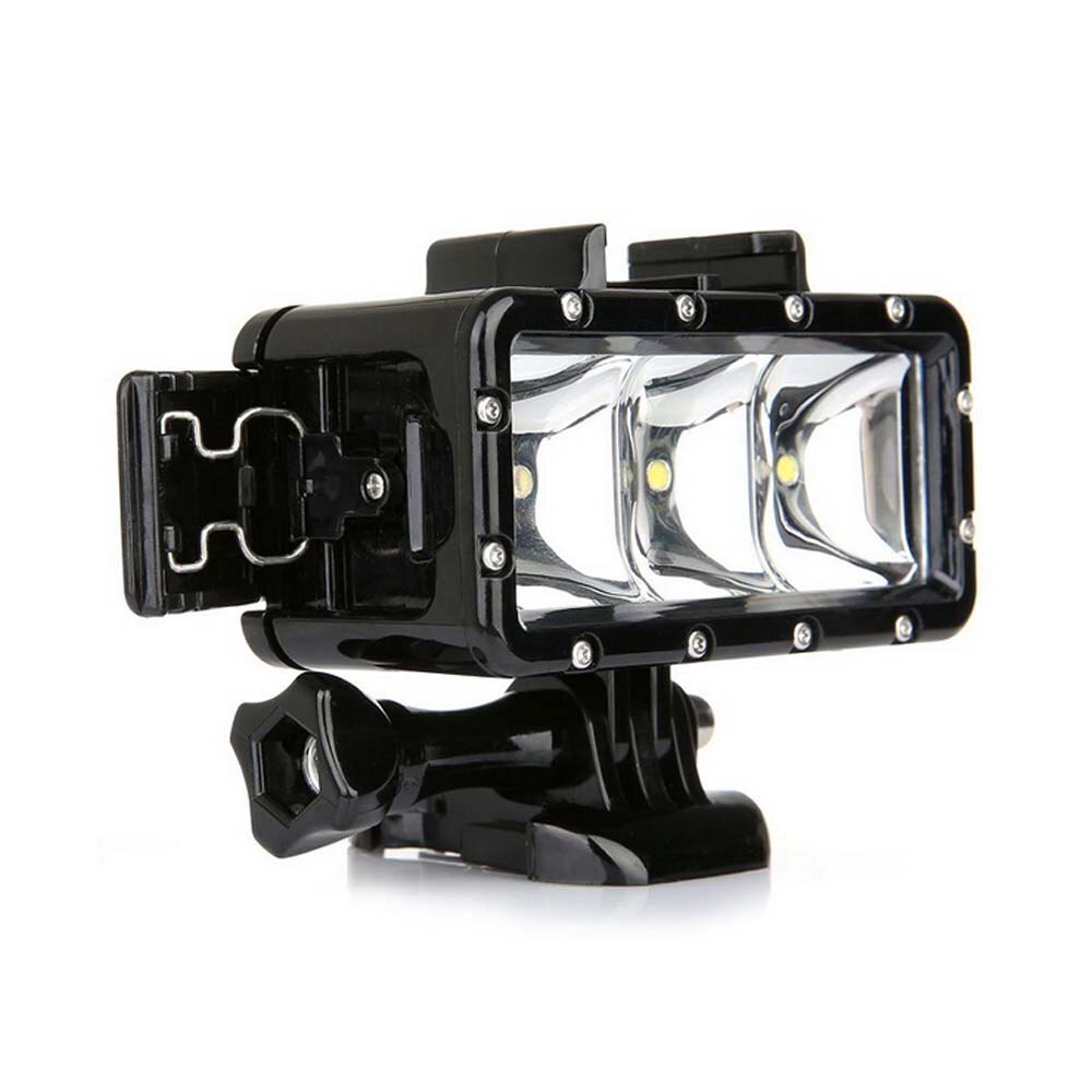 Jinserta 30m vandtæt led flash fyld lys spot lampe til sjcam xiaomi yi gopro hero 5 hero 4 session  sj4000 kamera tilbehør: -en