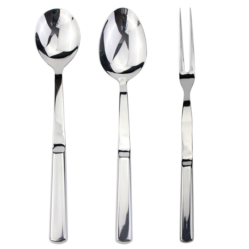 Ustensile de cuisine en acier inoxydable 18/8, poignée souple, poli miroir parfait, ustensile de cuisine, louche/spatule/écumoire: 3036 Set 4