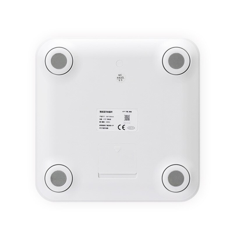 Weighing Scale Cold White High-precision Pressure Sensor LED Digital Display Bluetooth Connection APP Fat Scale