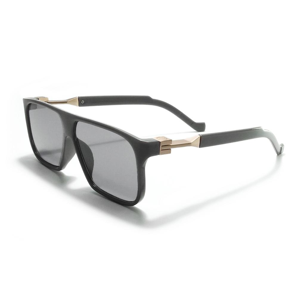 OVZA Sunglasses for Mens Rectangle Sunglasses Men Brand Retro Vintage Glasses Black S6095