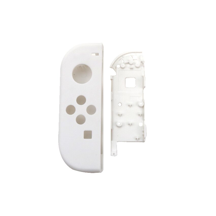 Yuxi plástico branco esquerda direita habitação escudo capa substituição para nintend switch ns nx joy con joycon controlador caso protetor