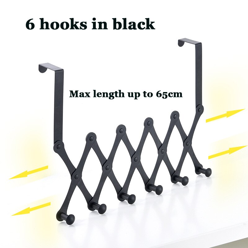Deur Terug Opknoping Telescopische Haak Telescopische Opvouwbare Haak Kleerhanger Diamant-Vormige Deur Terug Muur Opknoping Kapstok Handtas: 06-1