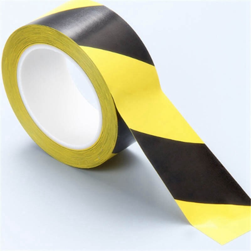1 Roll - Hazard/Warning Safety Tape Colours Black &amp; Yellow Size 50mm x 33Meter
