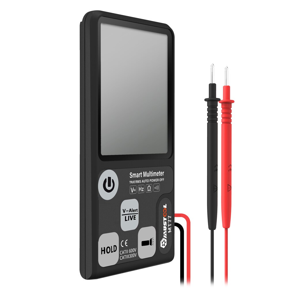MUSTOOL MT77 Large Screen Smart Digital Multimeter Voltage Tester 3-Line Display Fully Auto-Range True RMS 6000 Counts DMM