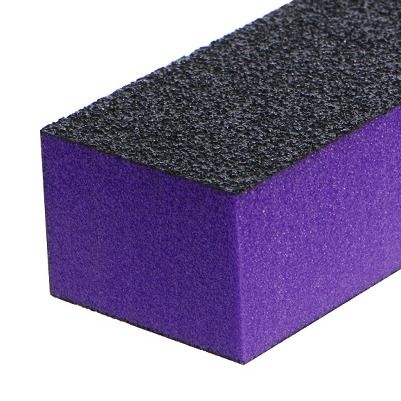 10 Pcs Black Purple Buffer Buffing Sanding Block Files Grit Nail Art Tool Set