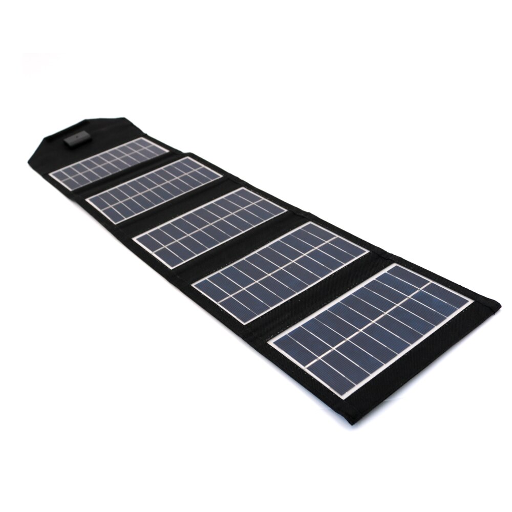 Polycrystalline Folding Foldable Portable 5V Solar Charger 15W Waterproof Charge Bag Sun Power Bank for Phone Battery USB Port