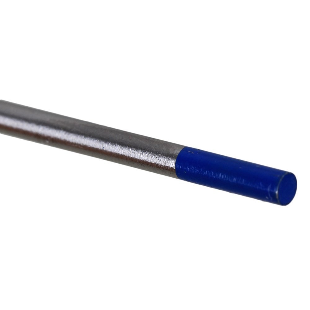 2,4x175mm 2% Thoriated Schweißen Wolfram Elektroden mit Blau Spitze Pack von 10