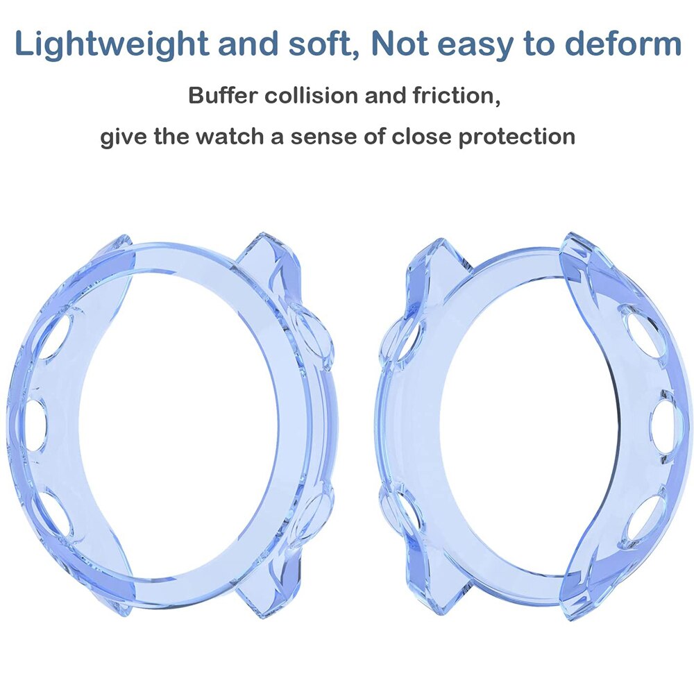 Protective Case For Garmin Forerunner 55 Watch Cover For Garmin Forerunner 158 Protector Case Soft TPU Bumper Smart Watch Shell