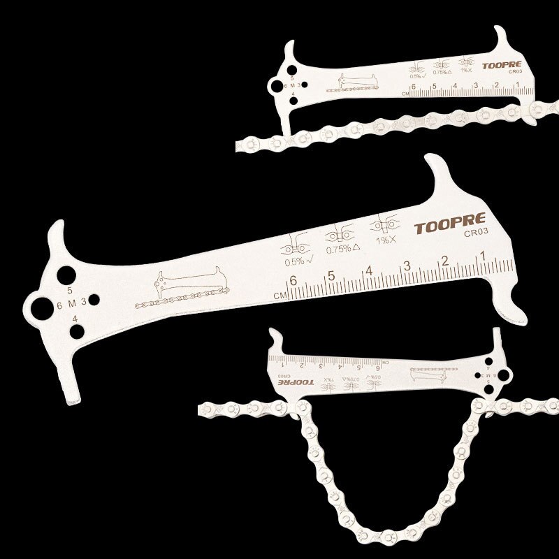 Mtb Bike Chain Wear Fietsen Indicator Heerser Fiets Kettingen Gauge Meting Checker Fietsen Draagbare Stofdicht Fietsen Onderdelen