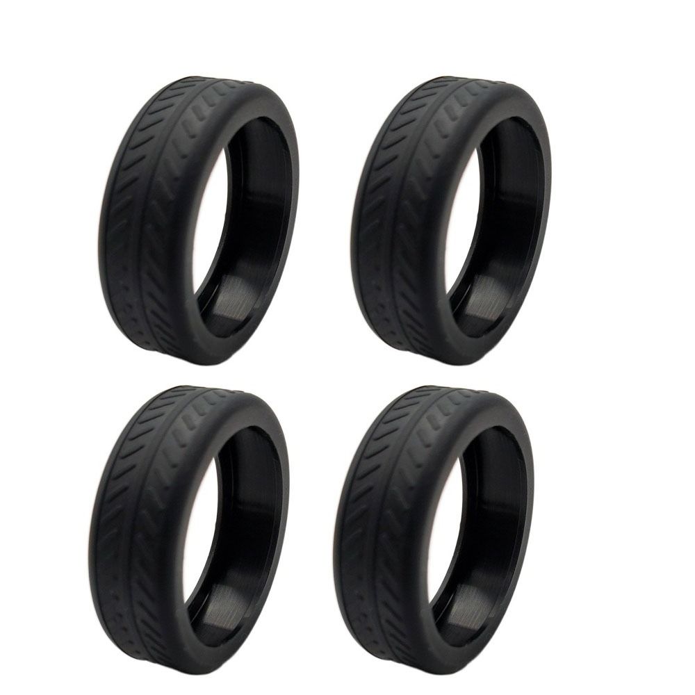 4/8Pcs Silikon Gepäck Räder Schutz Koffer Teile Achsen Reduzieren Rad Tragen Koffer Räder Schutz Abdeckung: Bronze