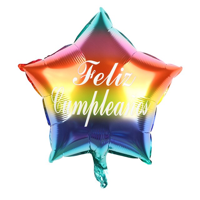 10 stk 18 tommer rund form feliz cumpleanos spansk tillykke med fødselsdagen indretning mylar folie helium balloner globos baloes luftkugler: Smaragd