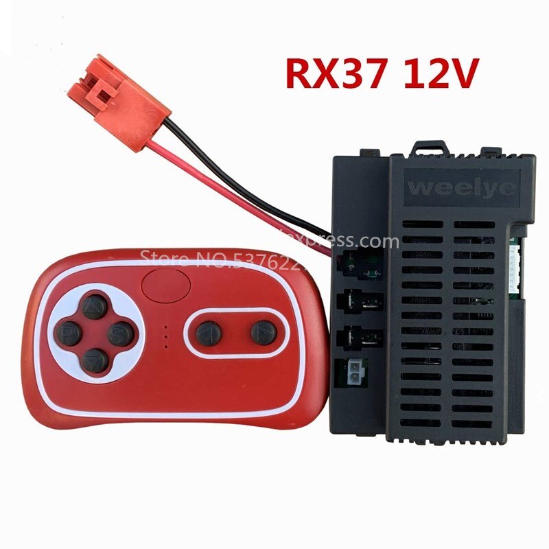 Wellye  rx37 barns elektriska leksaksbil fjärrkontroll, kontroller med smidig startfunktion 2.4g bluetooth sändare: Rx37 full uppsättning