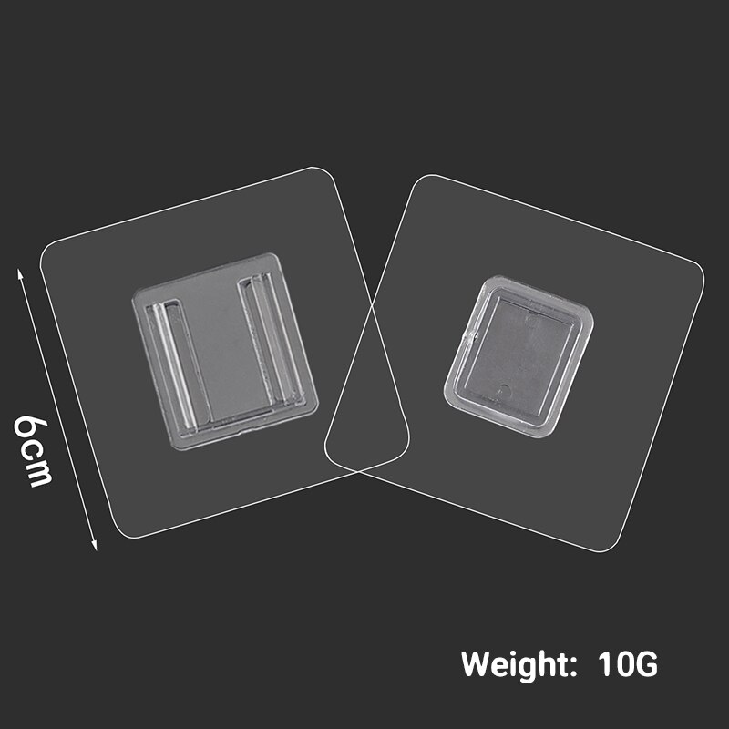 Multi-Purpose Hook Double-sided Adhesive Wall Hooks Non-marking Sticky Hooks Punch-free Double-sided Sticker Hook On The Wall