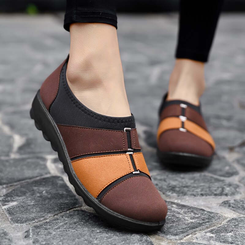 Tenis deportivos para mujer, Tenis femeninos de malla transpirable para exteriores, zapatillas deportivas con cordones para caminar, informales,