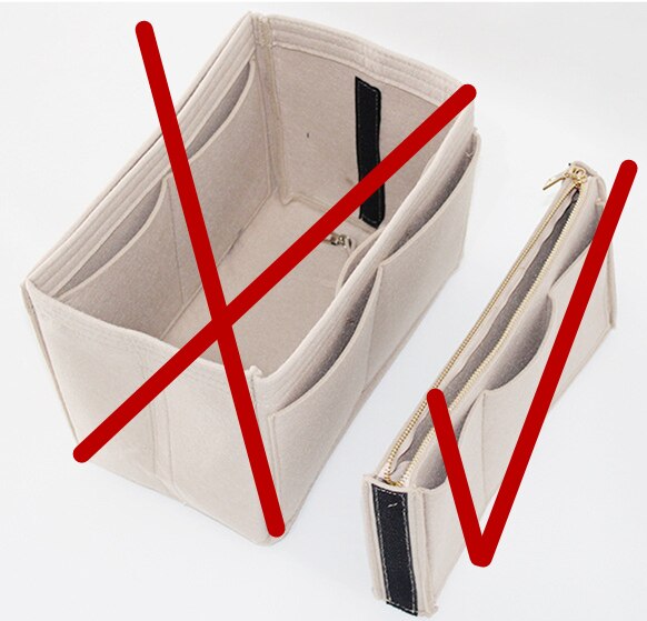 Nowe popularne damskie organizator na przybory do makijażu filcowa wkładka do woreczków wielofunkcyjna kosmetyczka podróżna do przechowywania kosmetyków: Small Internal Bag