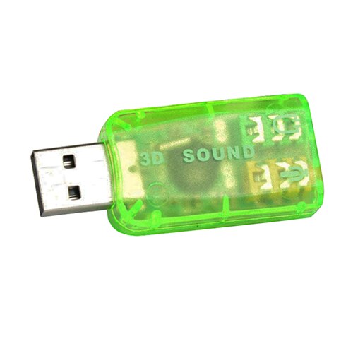 External USB 2.0 to 3D Virtual Audio Sound Card Adapter Converter 5.1 Channels