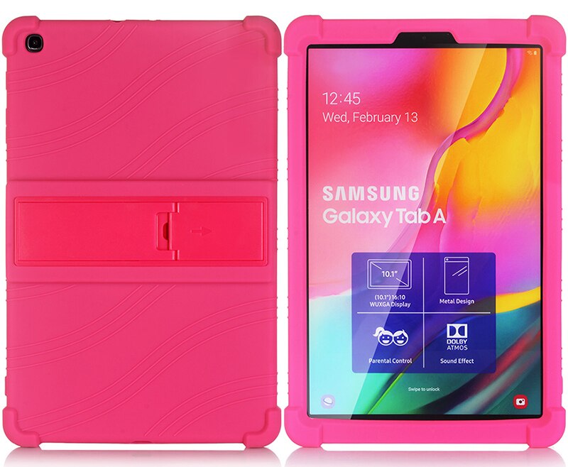 Case for Samsung Galaxy Tab A 10.1 SM-T510 SM-T515 Tablet Case Stand Cover for Samsung Galaxy Tab A 10.1 Funda Capa Case: Rose