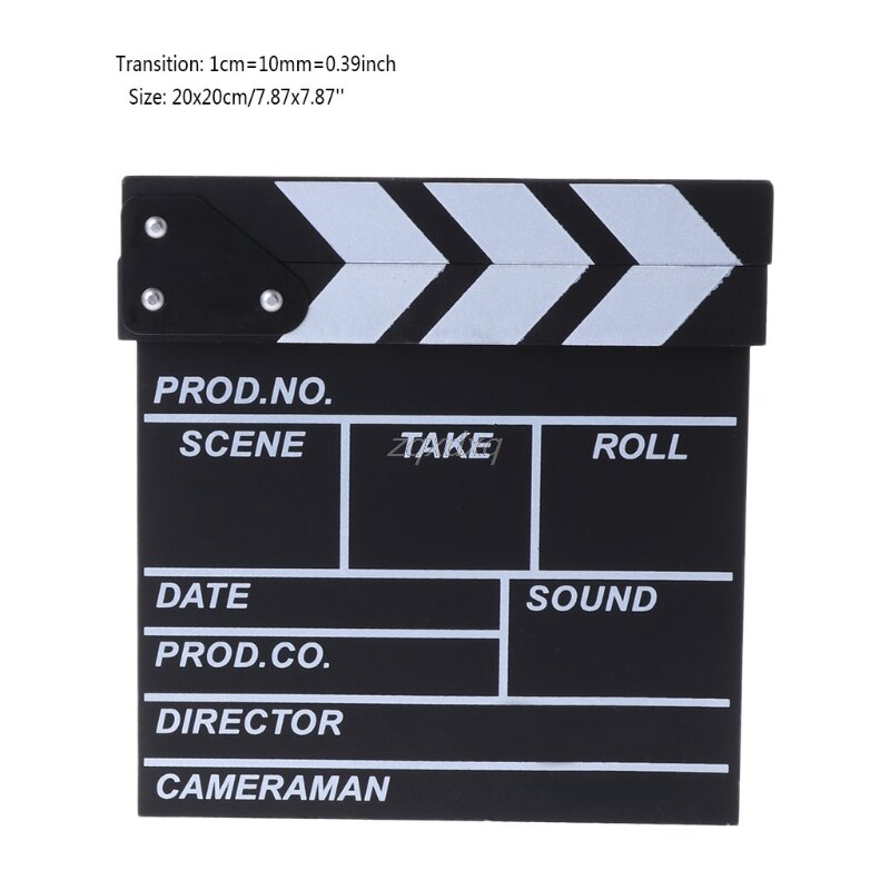 Film Director's Clapper Board HOLLYWOOD Movie Scene Clapboard Photography Props Photo Studio Product Whosale