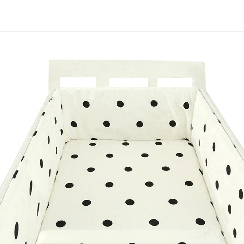 2M Baby Bed Wieg Bumper U-vormige Afneembare Rits Katoen Pasgeboren Bumpers Baby Veilig Hek Lijn Bebe cot Protector Unisex: NO6  200cm X 30cm