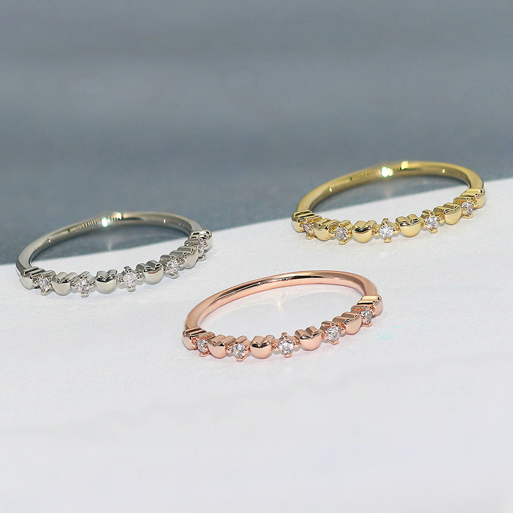 Zhouyang Geometrische Ringen Voor Vrouwen Unieke Stijl Grote Zirconia Zilveren Kleur Bruiloft Engagement Mode-sieraden R655