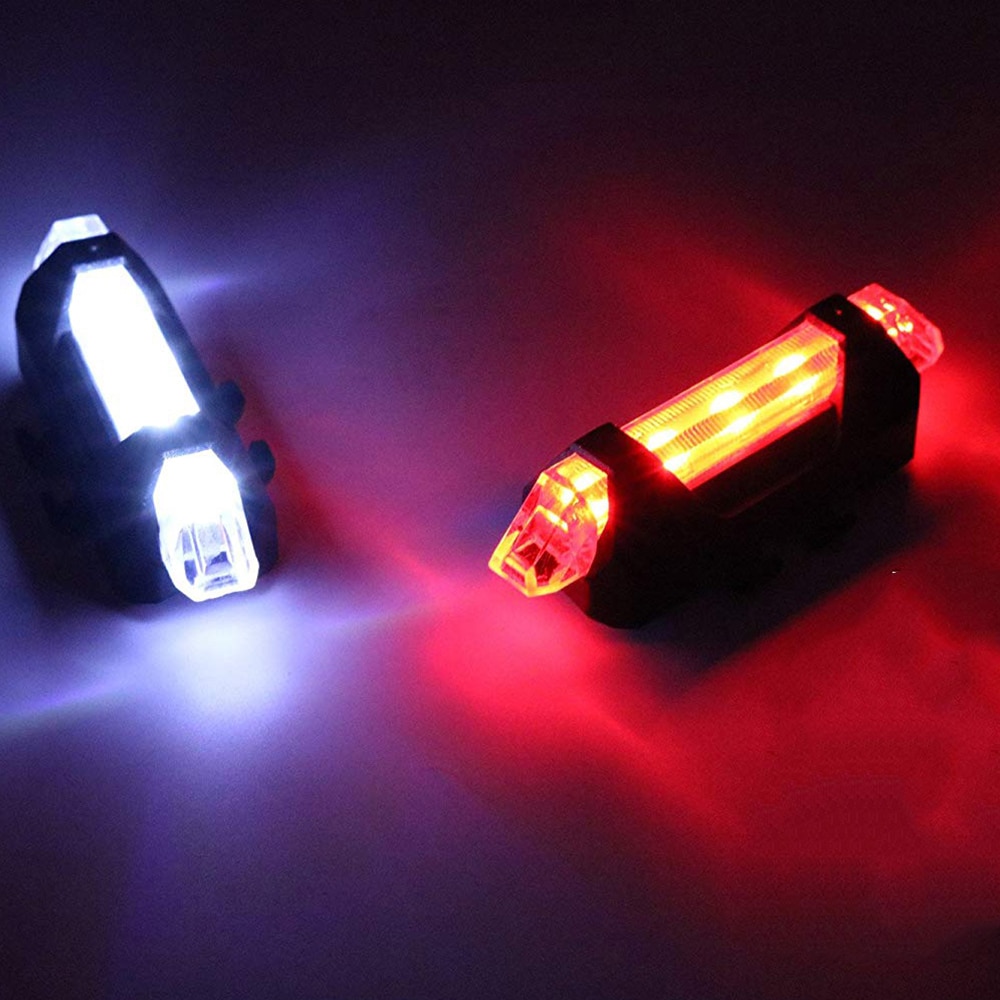 Fiets licht Oplaadbare LED Achterlicht USB Achterlichten Veiligheidswaarschuwing Fietsen licht Draagbare Flash Light Super Bright