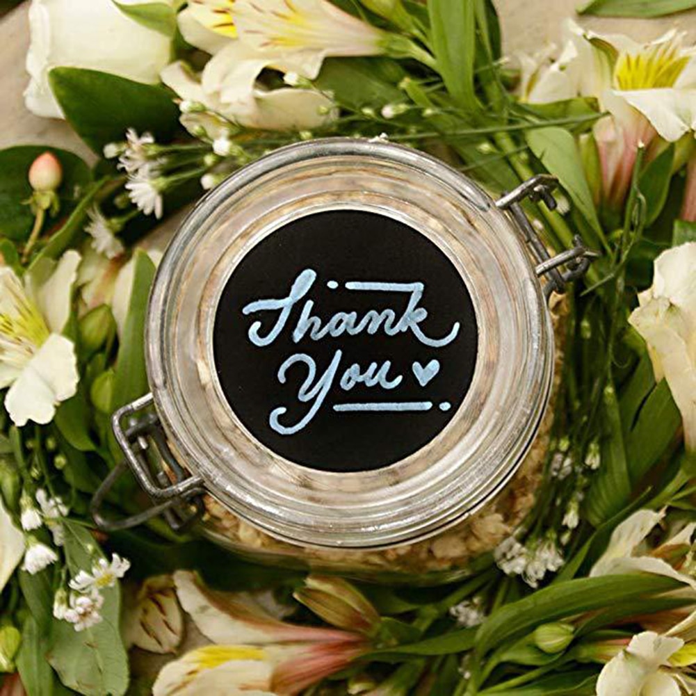 120pcs/roll Label Stickers Erasable Blackboard Sticker Craft Kitchen Jars Organizer Labels Office School Chalkboard Stickers