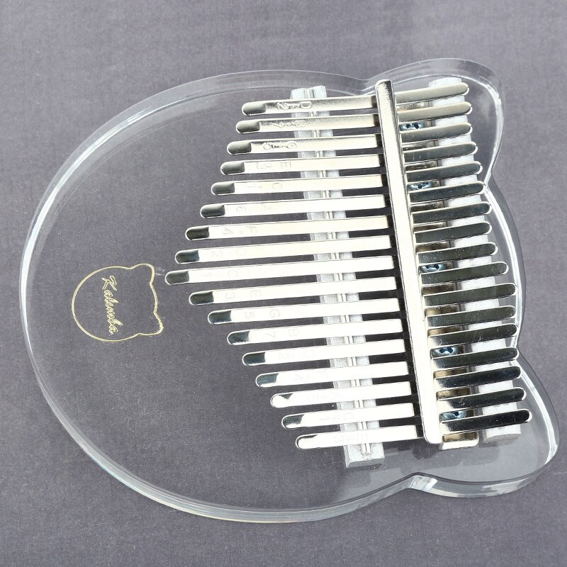 17 Key Kalimba Acrylic Thumb Piano 17 Keys Mbira Transparent Keyboard Instrument