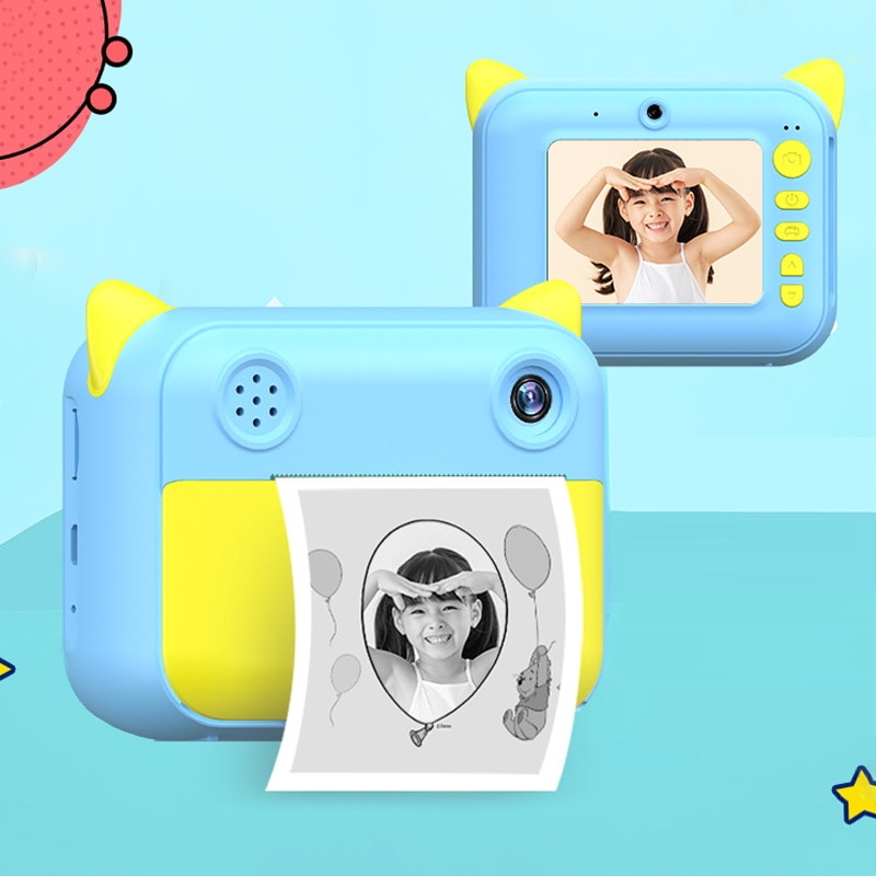 Instant Print Camera Voor Kinderen Kind Camera 1080P Digitale Camera Met Fotopapier Video Camera Voor Kinderen