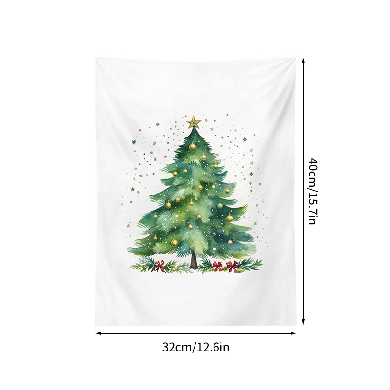 Christmas Decorative Hanging Tapestry Room Backdrop Photo Props Wall Tapestry Xmas Year Hanging Cloth: Blue