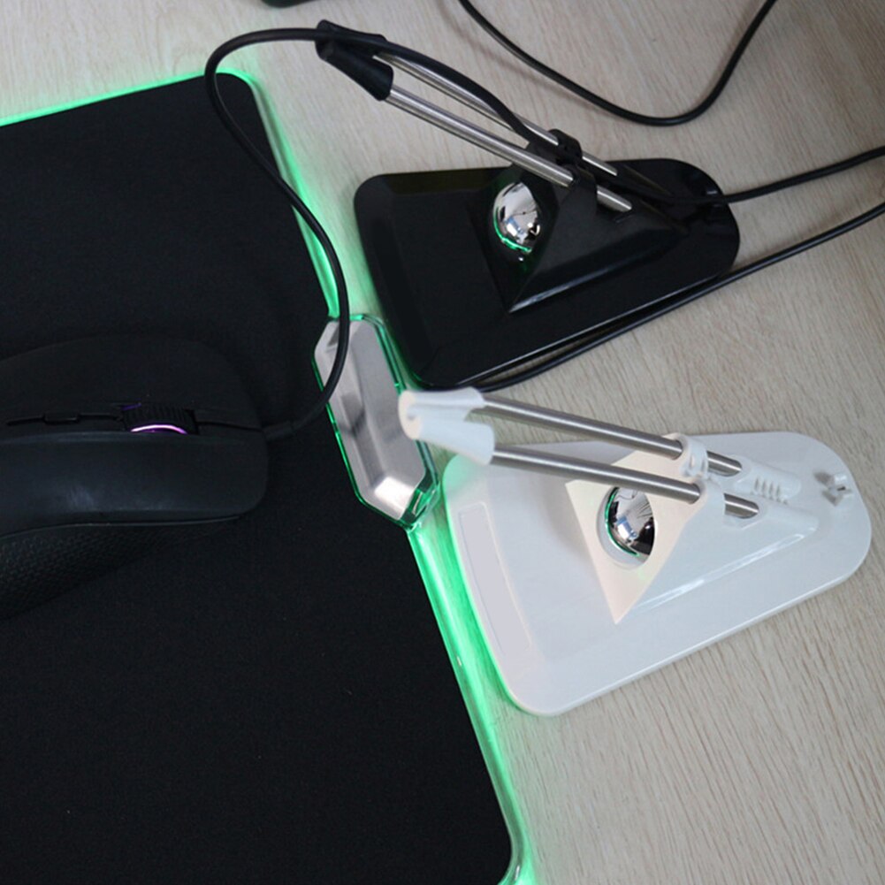 PC Laptop Mouse Wire Holder Clip Desktop Bungee Cord Cable Gaming Organizer Clamp Computer Notebook Bracket Accessory