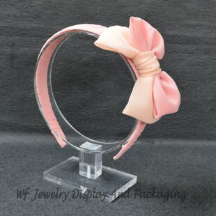 Acrylic Round Headwear Display Stand Headband Showing Rack Hair Accessories Holder Jewelry Showcase 2 styles