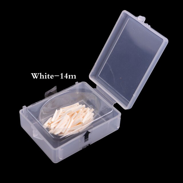 Ceoon – cales dentaires en bois, 100 pièces/boîte, fixation, restauration, Composite interdentaire, matériel de laboratoire, dentisterie, 6 tailles: 14mm White