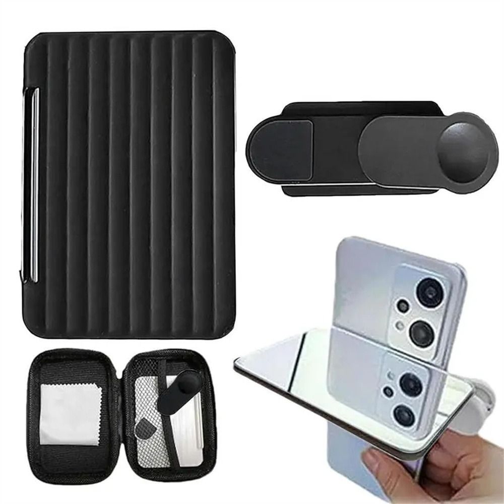 Horizontale verticale smartphonecamera spiegelreflectie opname spiegel van de hemel mobiele telefoon reflectie clip telefoonopname