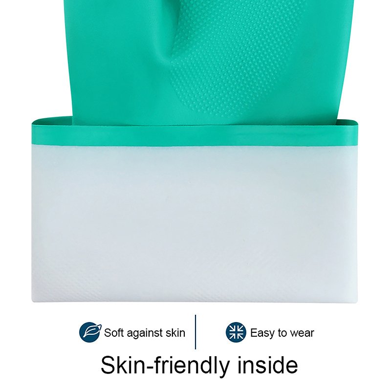 1 Paar Dikke Nitril Handschoenen-Chemische Zuurbestendige Waterdichte Lange Mouw Handschoenen Voor Tuinieren Chemisch Schilderen, Latex Vrij