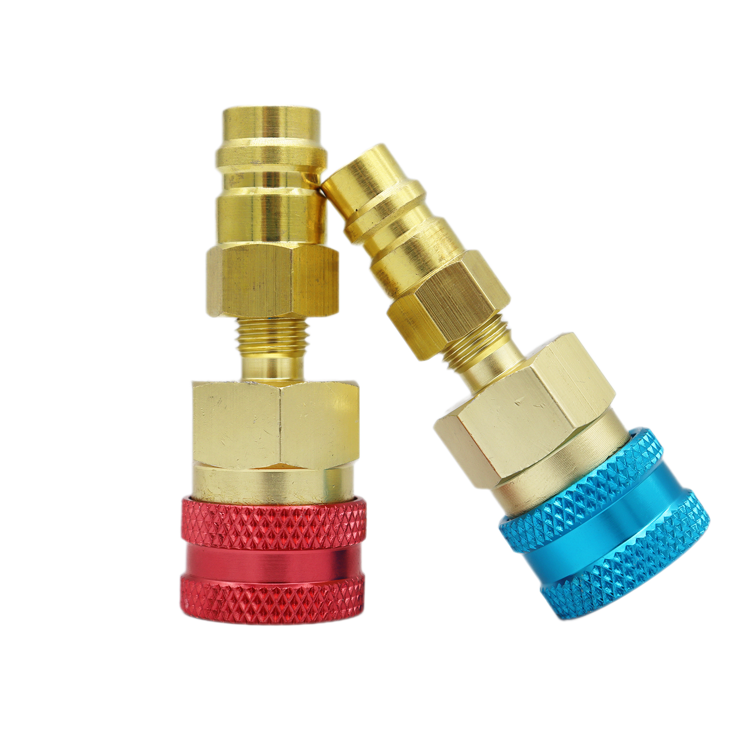 Adapter Snelkoppeling Voor R1234YF Naar R134A Hoge Lage Kant Adapter Fitting Connector Auto Airconditioning Fitting Auto Gereedschap