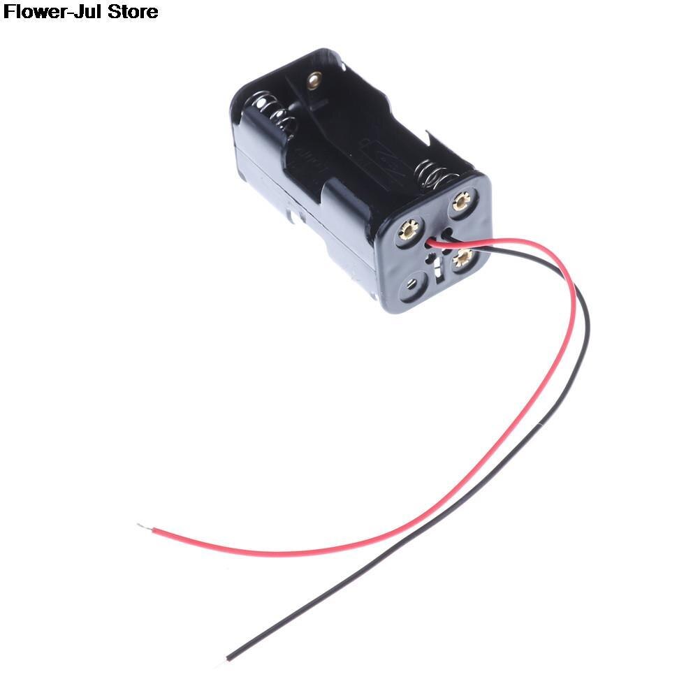 1 stück für rc-modell 4 x aa-batteriefach, batteriebox mit 4- steckplätzen für aa-batterien (rücken-an-rücken-halterung), ausgang  dc 6v