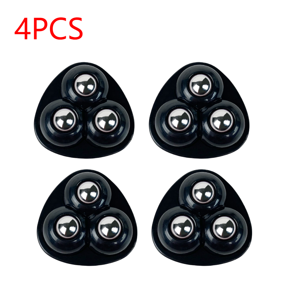 Mini ruedas giratorias para muebles, ruedas autoadhesivas universales, rodamiento de carga fuerte, 4 u 8 piezas: Plata