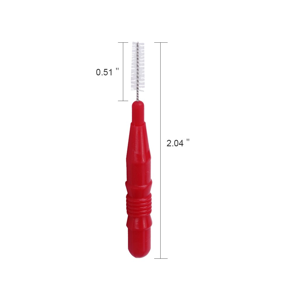10 Stk/pak Dental Push-Pull Rager Orale Tandenstoker Gum Interdentale Tandenborstel Orthodontische Draad Borstel Tandenborstel