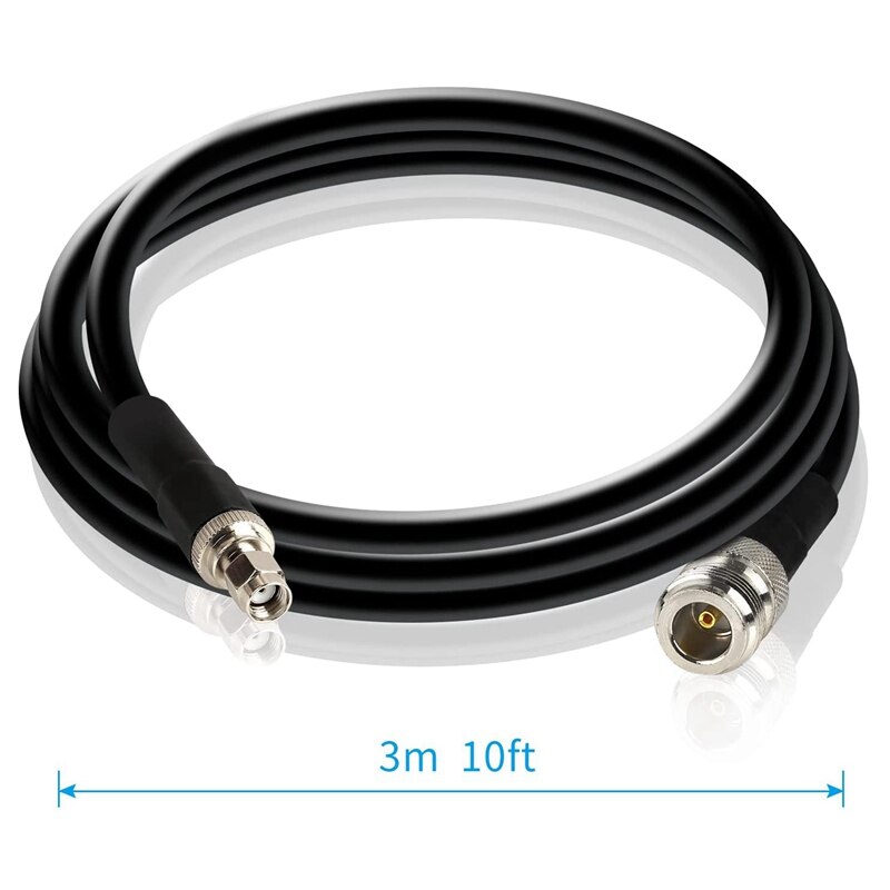 40ft lora-antennenkabel n-buchse auf rp-sma-sma-stecker kmr 400 verlustarmes verlängerungs-koaxialkabel für lora wifi 4g lte lora