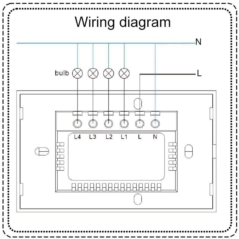 Lonsonho Tuya Smart Wifi Schakelaar Compatibel Geen/Met Neutrale Ons 1 2 3 4 Gang Draadloze Muur Light Touch schakelaar Alexa Google Thuis