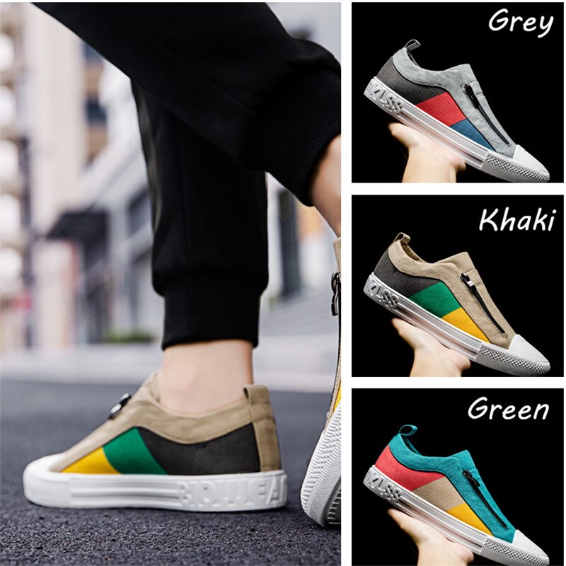 Instapschoenen van oude beijing-stof, bijpassende kleuren, ademende canvas schoenen, casual all-match studentensportschoenen