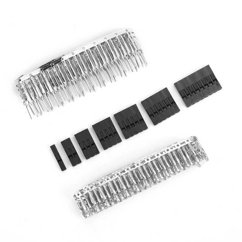 Kabel Jumper Pin Connector Behuizing Kit Mannelijke Crimp Pin + Vrouwelijke Terminal Toonhoogte Pin Connector Assortiment Kit
