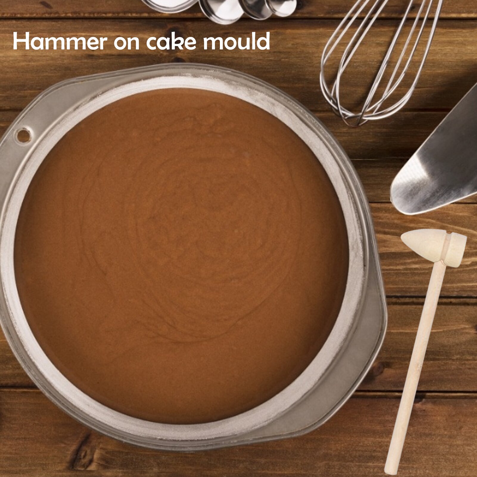 Houten Mini Hamer Om Klop Cake Houten Hamer Kinderen Platte-Headed Houten Hamer Te Kloppen Chocolade En Zeevruchten harde Schelpen