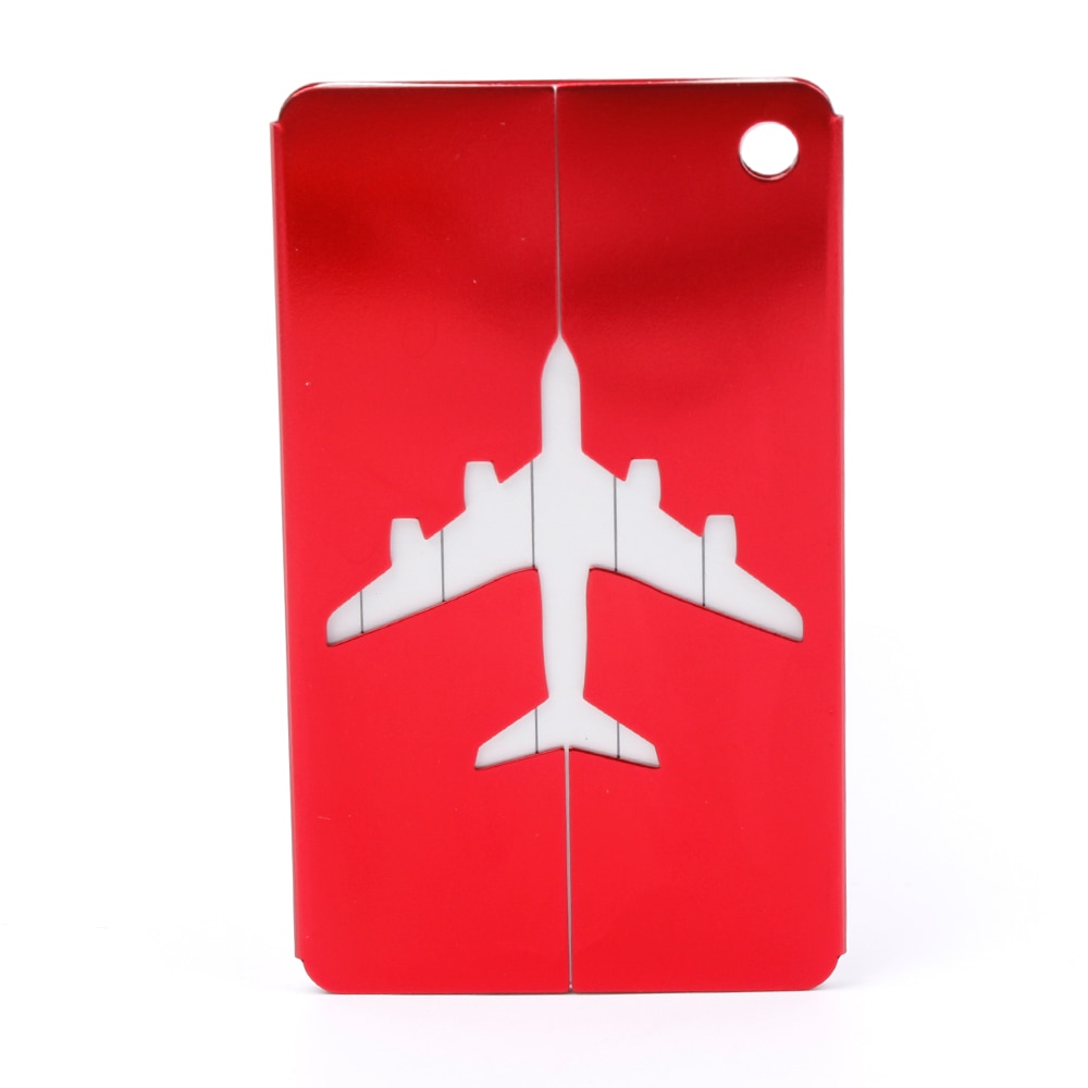 ISKYBOB Aluminium Alloy Luggage Tags Baggage Name Tags Suitcase Address Label Holder Travel Accessories