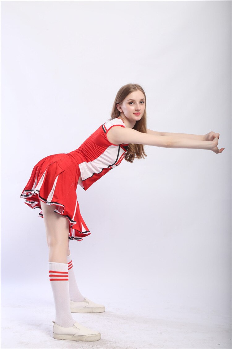 Fille Cheerleading robe Cheerleading Football bébé aérobic Costume femmes uniformes scolaires adultes Cheerleader danse Costumes