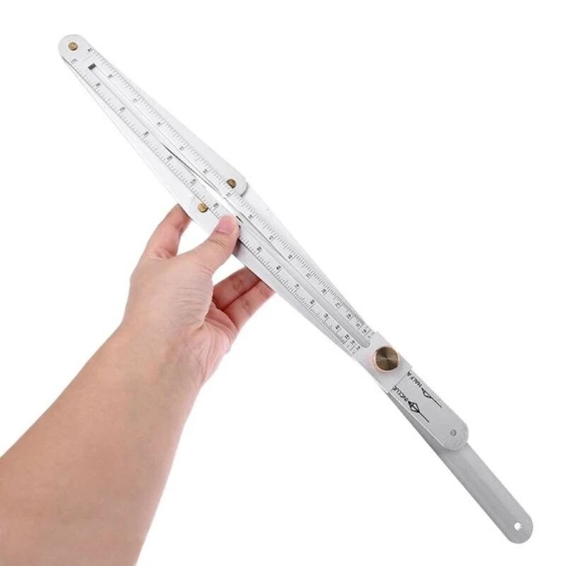 Aluminium Alloy Protractor Multi Angle Measurement Tool for Woodworking Flooring