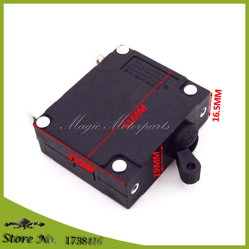 BSB1-30 In 230V 30 AMP Generator Circuit Breaker 37.5A Trip Amps 230V 2000A 50-60 Hertz 30A