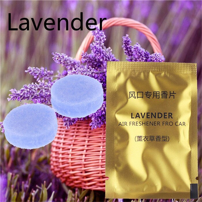 Ambientador de Clip de aire con cabeza de Calavera, accesorios de decoración montados en el aire acondicionado del coche, mejora el aroma de Perfume de aire, 1 unidad: 5 bags Lavender