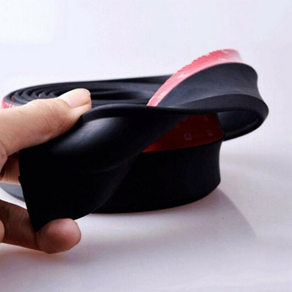 1 Roll Multipurpose Universal Rubber 2.5m Car Front Bumper Strip Auto Front Bumper Rope Car Accessories