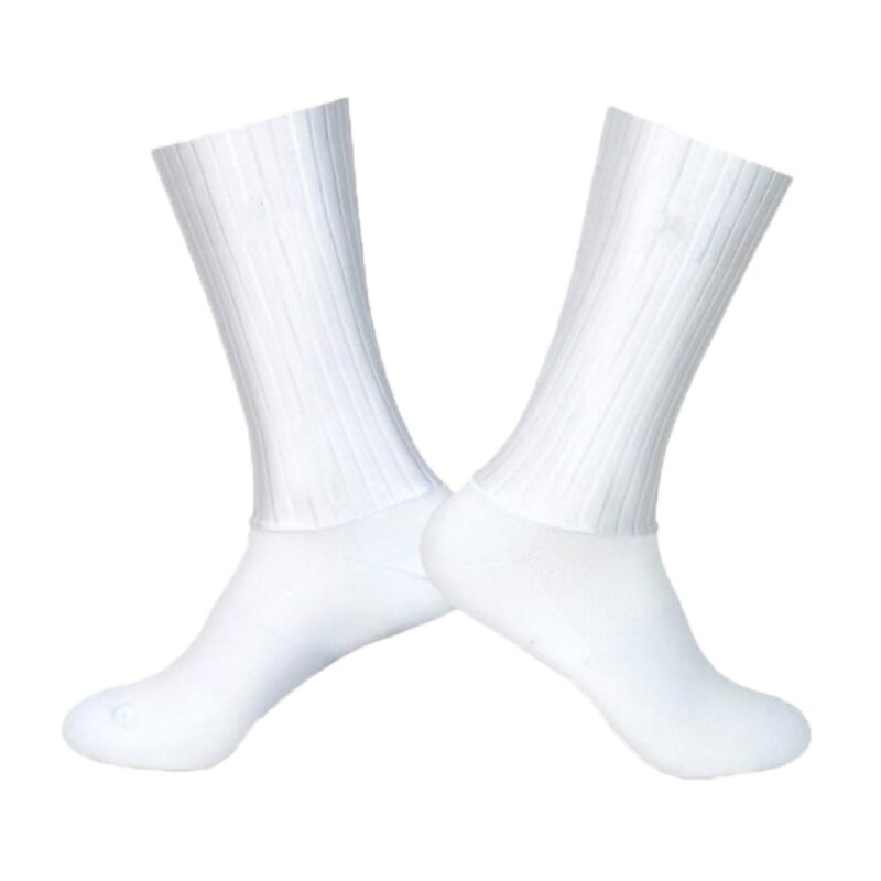 Calcetines antideslizantes de silicona de verano transpirables para ciclismo, calcetines deportivos de fútbol para hombre, calcetines para correr en bicicleta: B